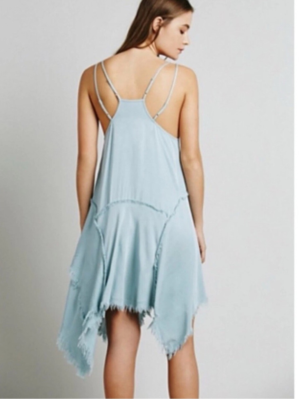 Free People Intimately Shredded Mini Dress Fairy WhimsiGoth Boho Festival Sz XS - Picture 3 of 5